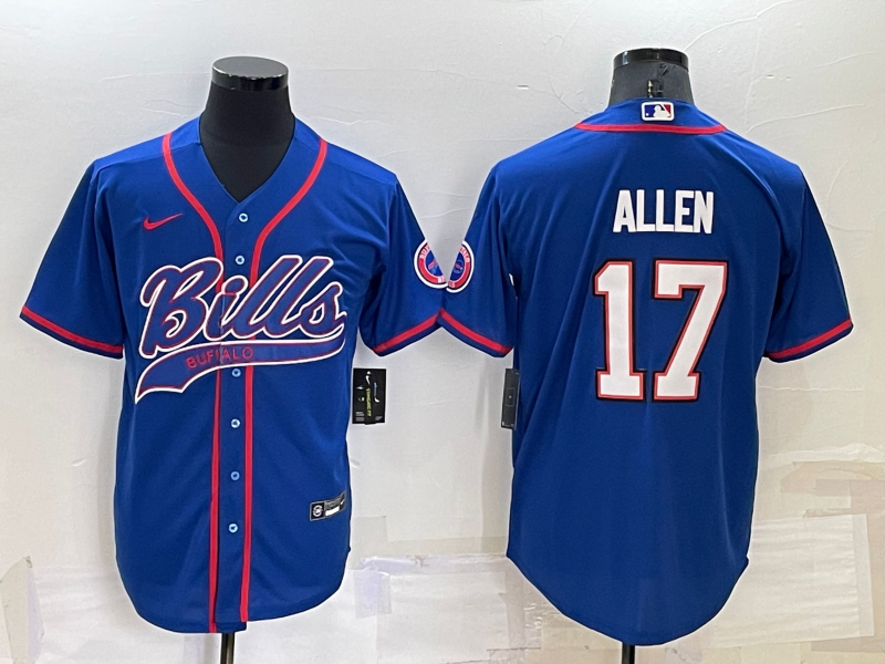 Men's Buffalo Bills Josh Allen #17 Royal Jersey Joint Edition